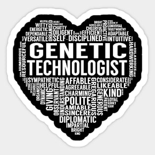 Genetic Technologist Heart Sticker